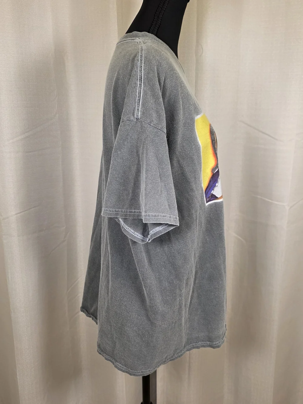 TLC Gray Graphic Tee with White Print